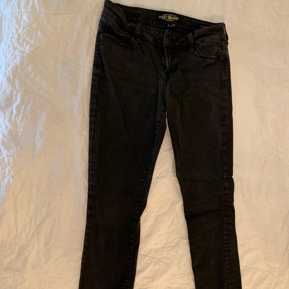 Black skinny lucky brand pants